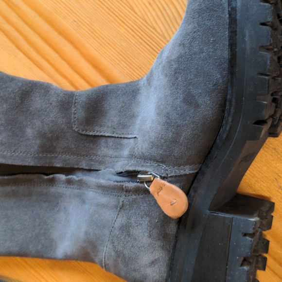Knee-high Lug sole waterproof boots - Picture 12 of 15